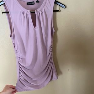 Light purple New York & Company shirt.